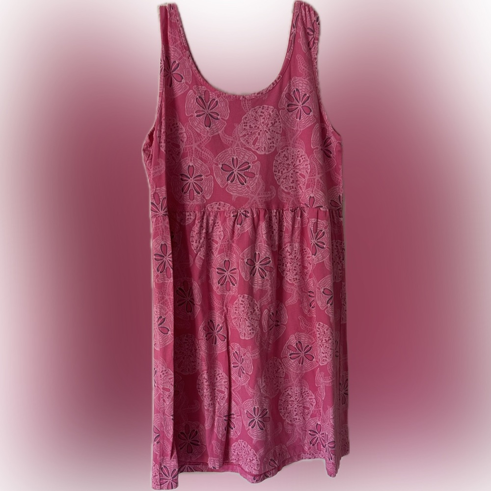 ICanToo Floral And Starfish Pink Women's Sundress - size L